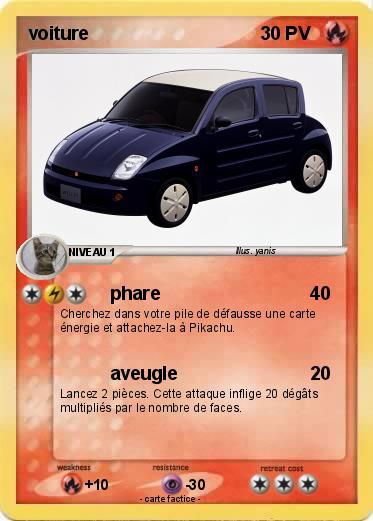 Pokemon voiture