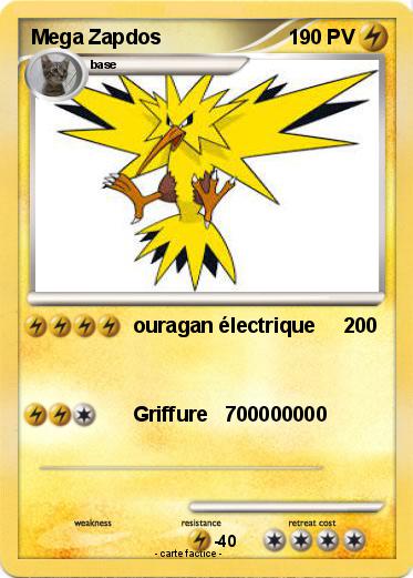 Pokemon Mega Zapdos