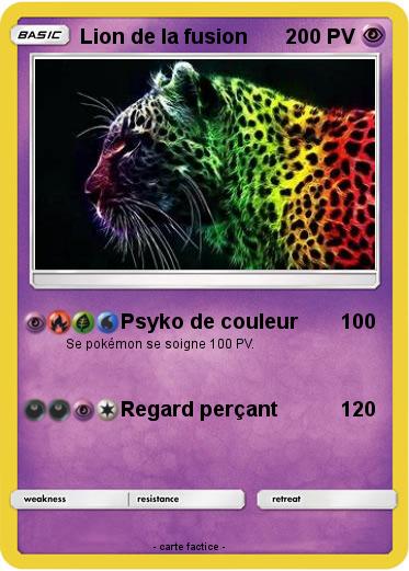 Pokemon Lion de la fusion