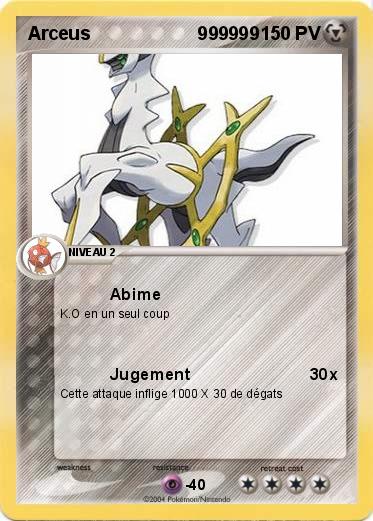 Pokemon Arceus                     999999