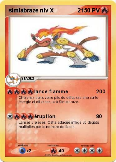 Pokemon simiabraze niv X               2