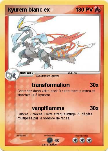 Pokemon kyurem blanc ex