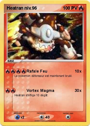 Pokemon Heatran niv.96