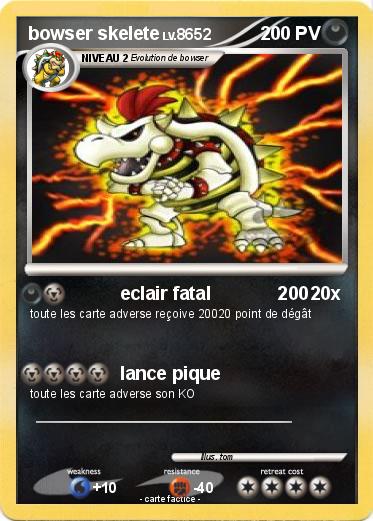 Pokemon bowser skelete