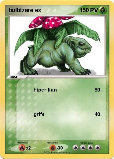 Pokemon bulbizare ex