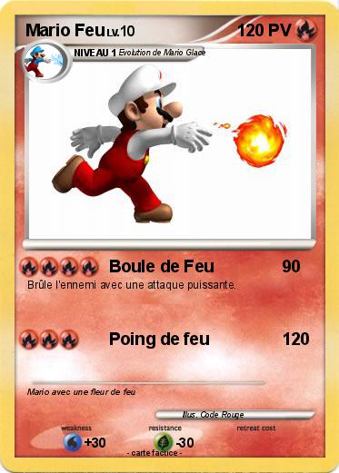 Pokemon Mario Feu