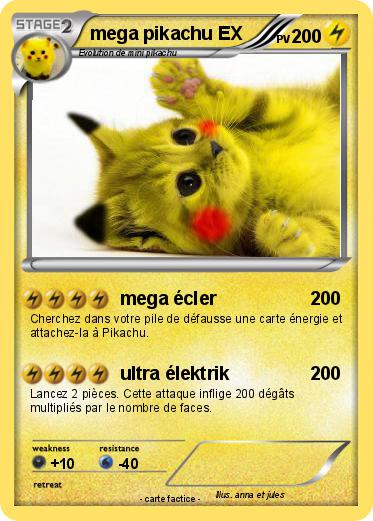 Pokemon mega pikachu EX