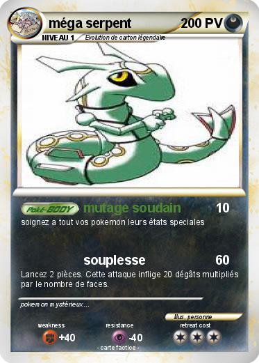 Pokemon méga serpent