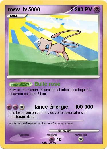 Pokemon mew  lv.5000                     2