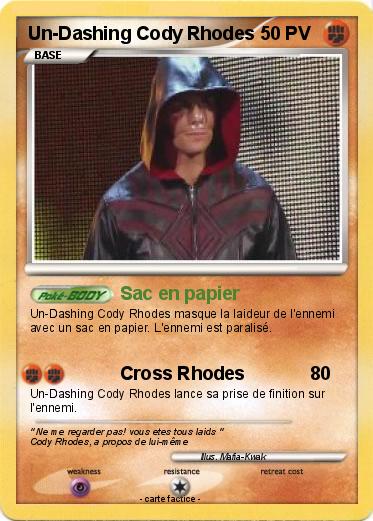 Pokemon Un-Dashing Cody Rhodes