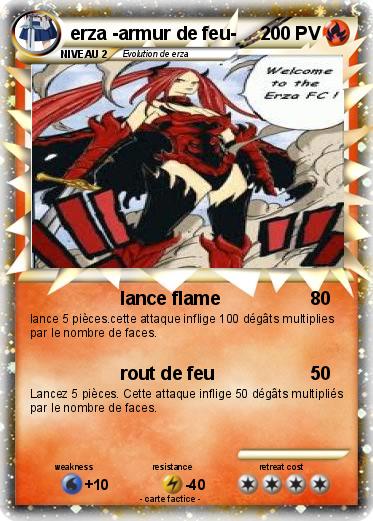 Pokemon erza -armur de feu-