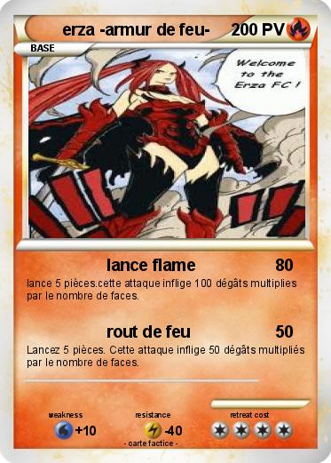 Pokemon erza -armur de feu-