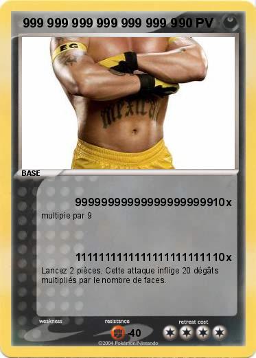 Pokemon  999 999 999 999 999 999 9