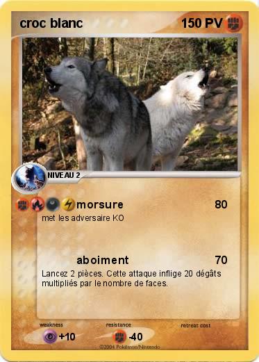 Pokemon croc blanc 