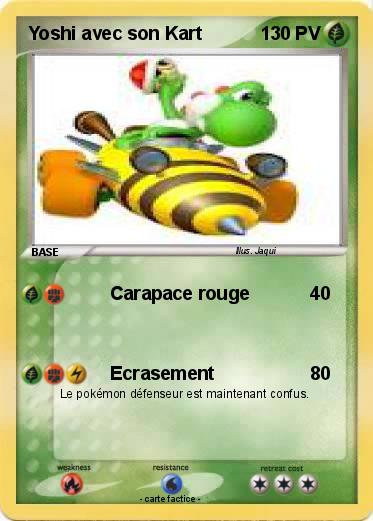 Pokemon Yoshi avec son Kart