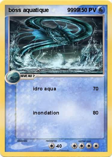 Pokemon boss aquatique            9999   