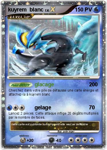 Pokemon kuyrem  blanc