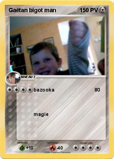 Pokemon Gaëtan bigot man