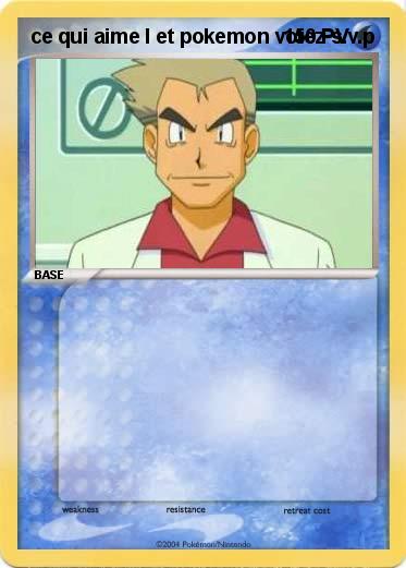 Pokemon ce qui aime l et pokemon votez s.v.p