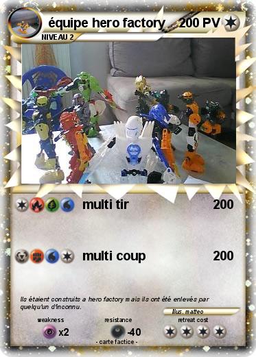 Pokemon équipe hero factory