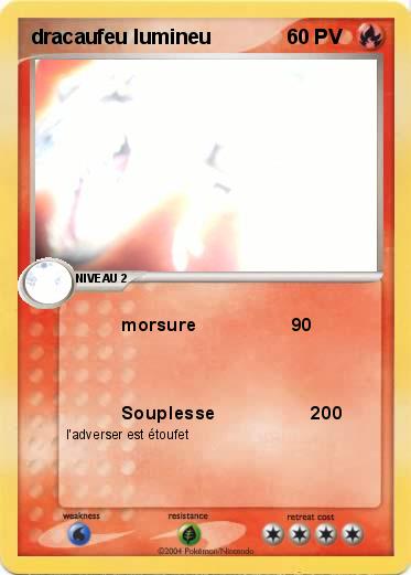 Pokemon dracaufeu lumineu