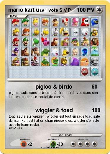 Pokemon mario kart u