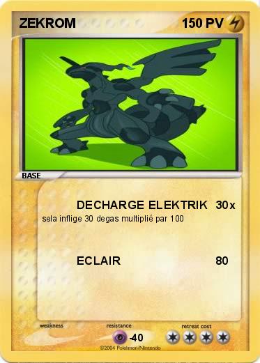 Pokemon ZEKROM 