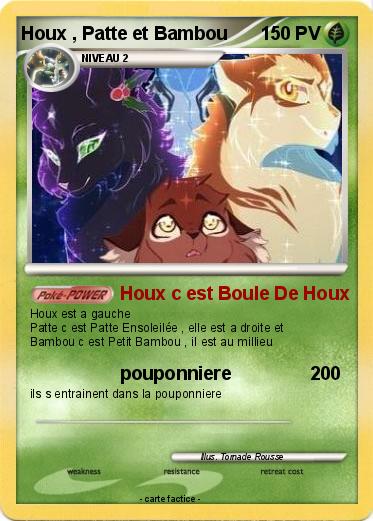 Pokemon Houx , Patte et Bambou
