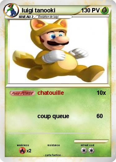 Pokemon luigi tanooki