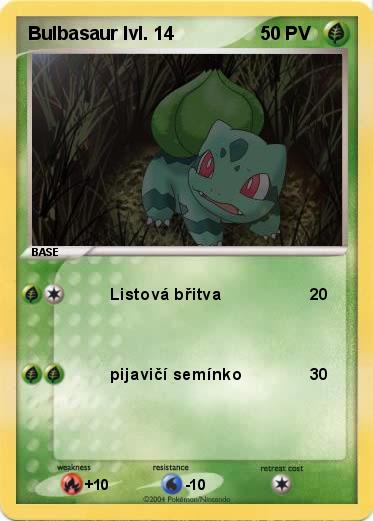 Pokemon Bulbasaur lvl. 14