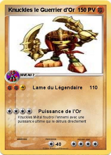 Pokemon Knuckles le Guerrier d'Or