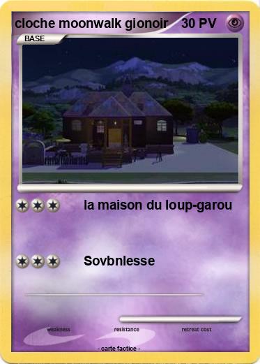 Pokemon cloche moonwalk gionoir