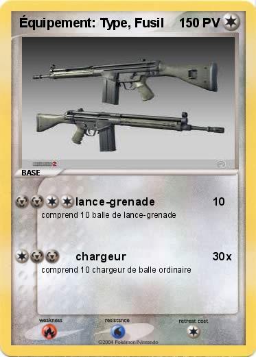 Pokemon Équipement: Type, Fusil