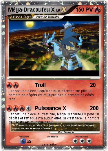 Pokemon Méga-Dracaufeu X
