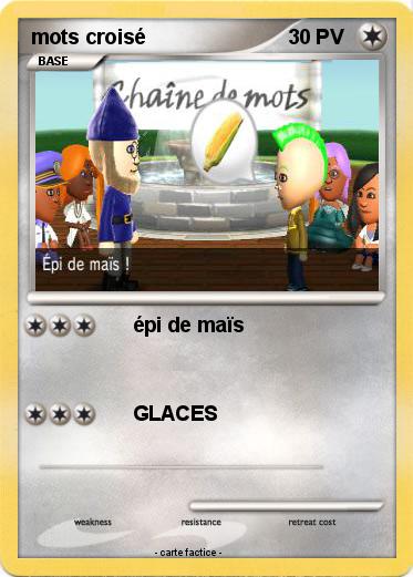 Pokemon mots croisé