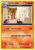 the Fox says
