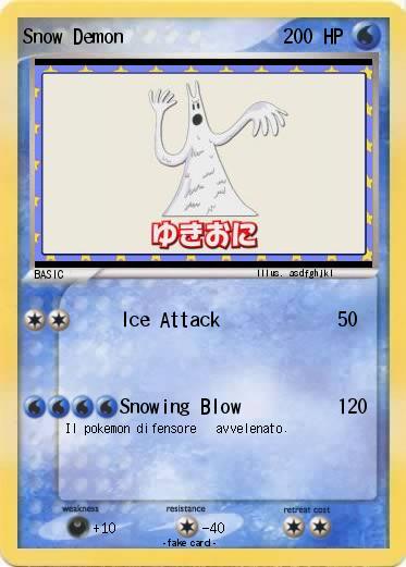 Pokemon Snow Demon