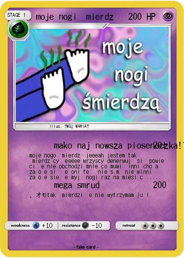 Pokemon moje nogi śmierdzą