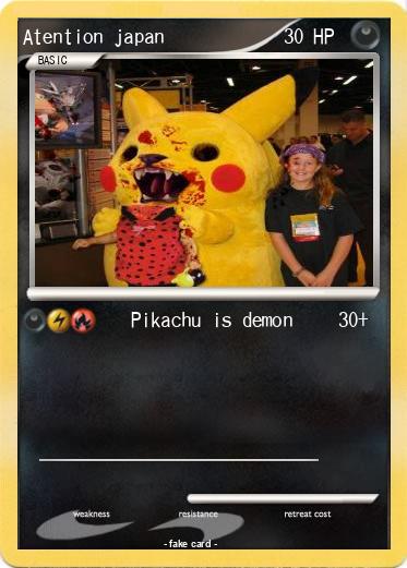 Pokemon Atention japan