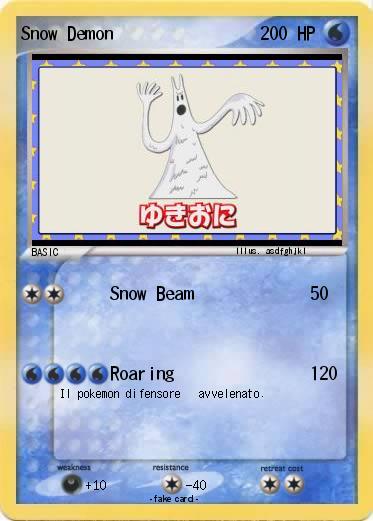 Pokemon Snow Demon