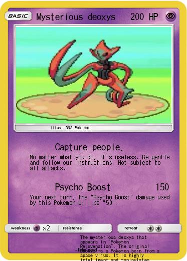 Pokemon Mysterious deoxys