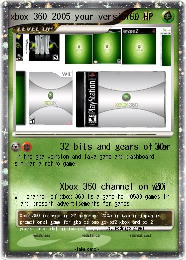 Pokemon xbox 360 2005 your version