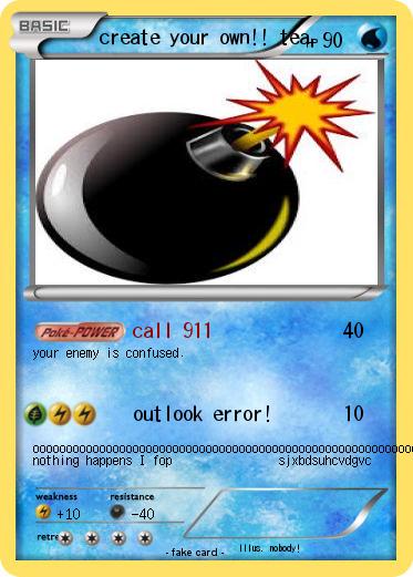 Pokemon create your own!! tea