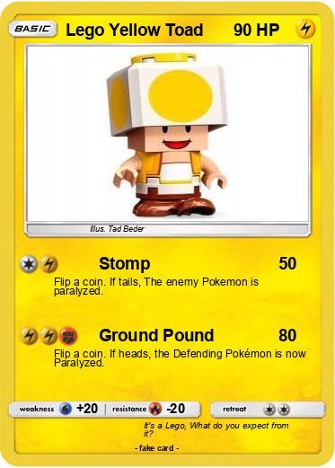Pokemon Lego Yellow Toad