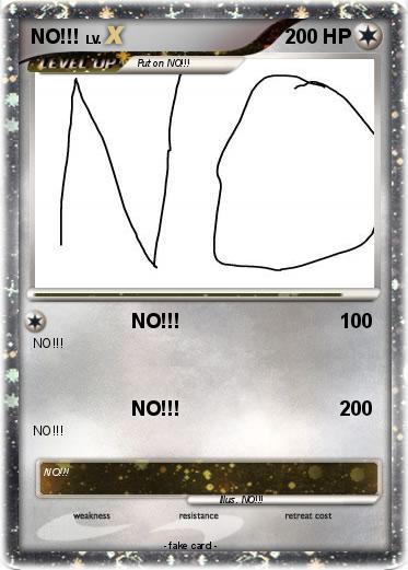 Pokemon NO!!!