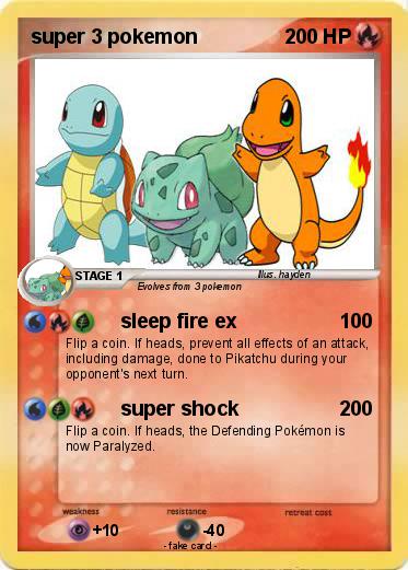 Pokemon super 3 pokemon