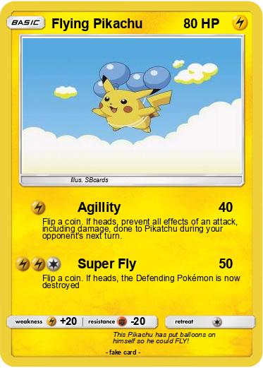 Pokemon Flying Pikachu