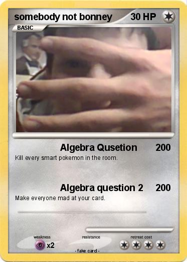 Pokemon somebody not bonney