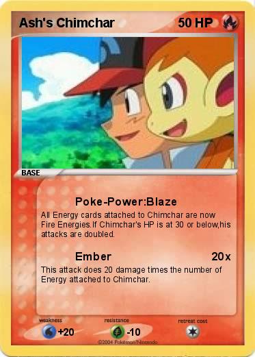 Pokemon Ash's Chimchar