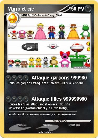 Pokemon Mario et cie